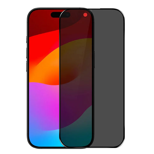 NORTHJO A++ For iPhone Air Screen Protector Privacy Full Glue Silk Printing Anti-Spy Tempered Glass Film - 1