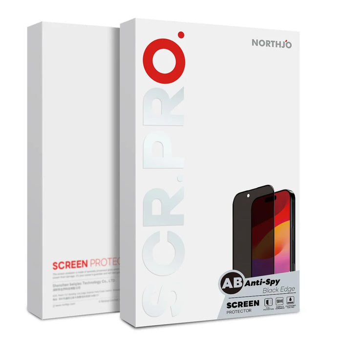 NORTHJO A++ For iPhone Air Screen Protector Privacy Full Glue Silk Printing Anti-Spy Tempered Glass Film - 3