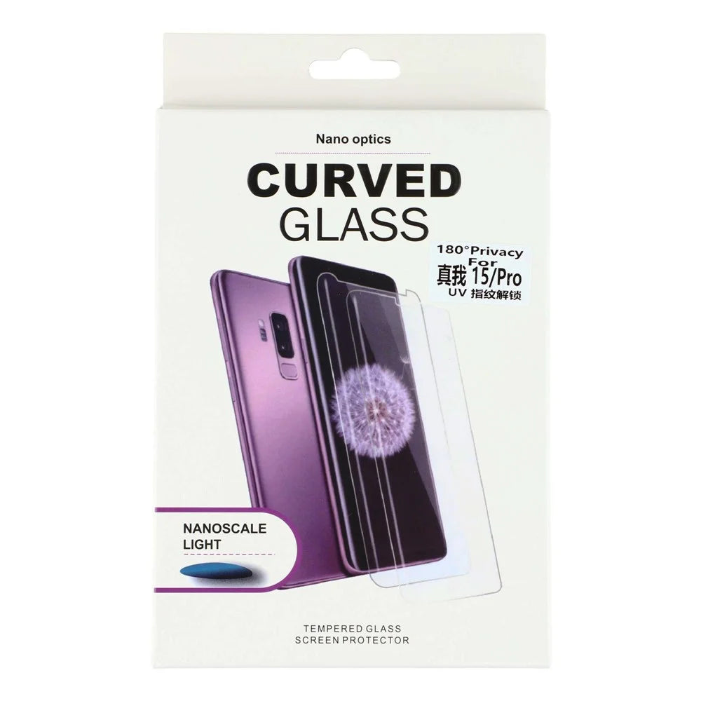 For Realme 15 Pro 5G / 15 5G Privacy Screen Protector UV 180 Degree Anti Spy Tempered Glass Film Fingerprint Unlock - 7