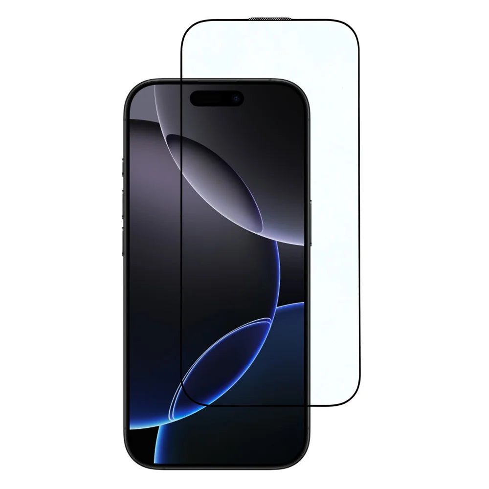 For iPhone 18 Pro / 17 Pro Screen Protector Full Coverage Black Edge Silk Printing HD Tempered Glass Film with Dust Mesh - 1