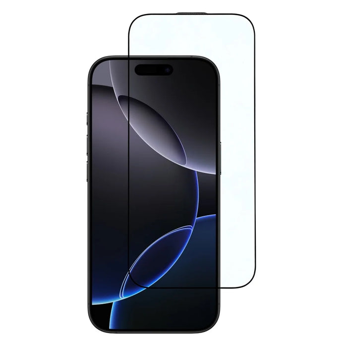 For iPhone 18 Pro / 17 Pro Screen Protector Full Coverage Black Edge Silk Printing HD Tempered Glass Film with Dust Mesh - 1