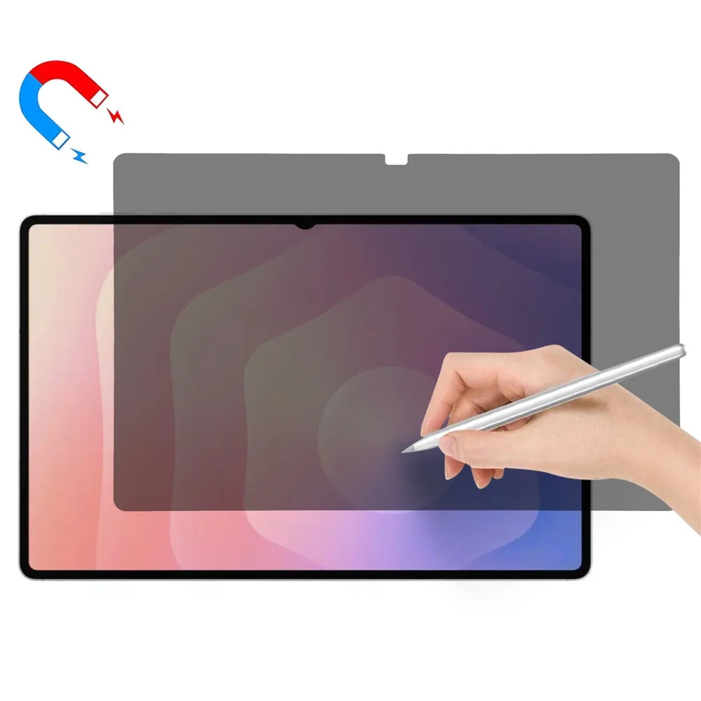 Paper-Like Privacy Screen Protector for Samsung Galaxy Tab S11 Ultra /  S10 Ultra / S9 Ultra / S8 Ultra Anti-Spy Matte PET Paperfeel Writing Film - 1