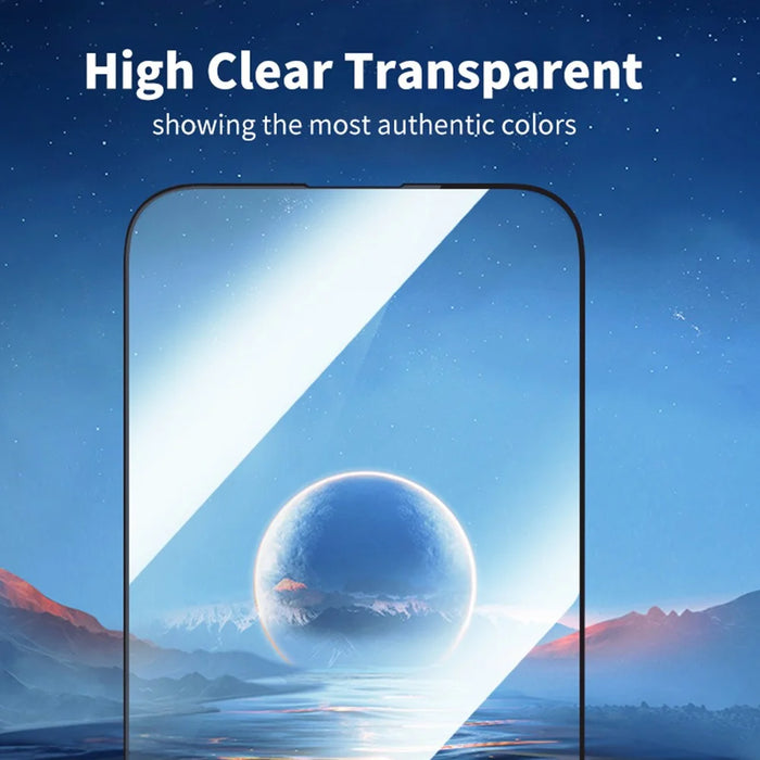 URR For iPhone 17 Pro Max Magnetic Case TPU + PC Clear Phone Cover with Screen Protector + Lens Film - 4