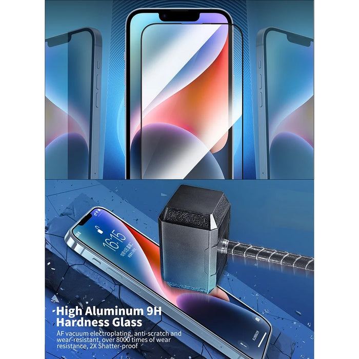 URR For iPhone 17 Pro Magnetic Case TPU + PC Clear Phone Cover with Screen Protector + Lens Film - 3