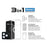 URR For iPhone 17 Pro Magnetic Case with Privacy Screen Protector / Lens Film TPU + PC Clear Phone Cover - 3