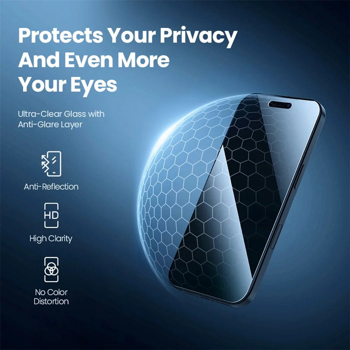 NILLKIN For iPhone 17 Pro Anti-Peep Screen Protector Anti-Scratch AGC Glass Full Screen Film - 6