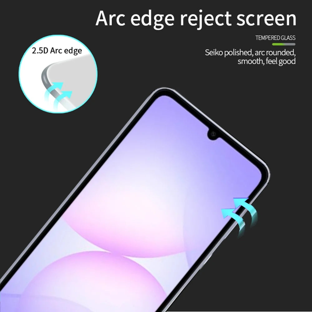PINWUYO For Samsung Galaxy A07 4G Tempered Glass Film  JK Series-2 9H Full Screen Protector - Black - 2