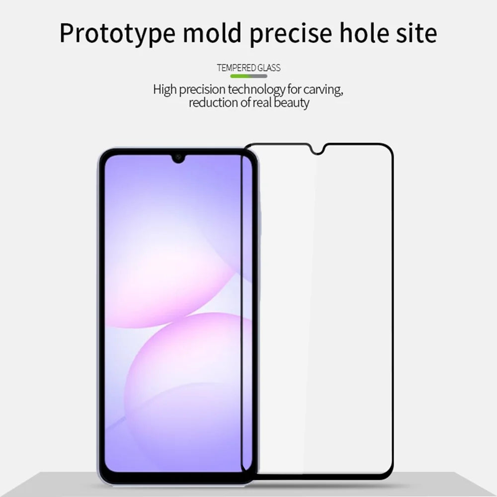 PINWUYO For Samsung Galaxy A07 4G Tempered Glass Film  JK Series-2 9H Full Screen Protector - Black - 3