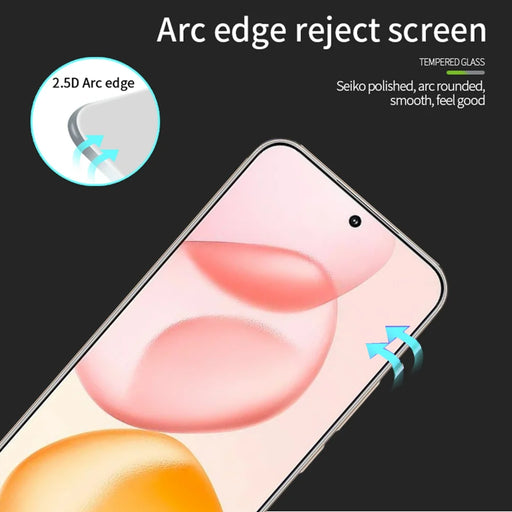 PINWUYO For Honor 400 5G (Global) Tempered Glass Film  JK Series-2 9H Full Screen Protector - Black - 2