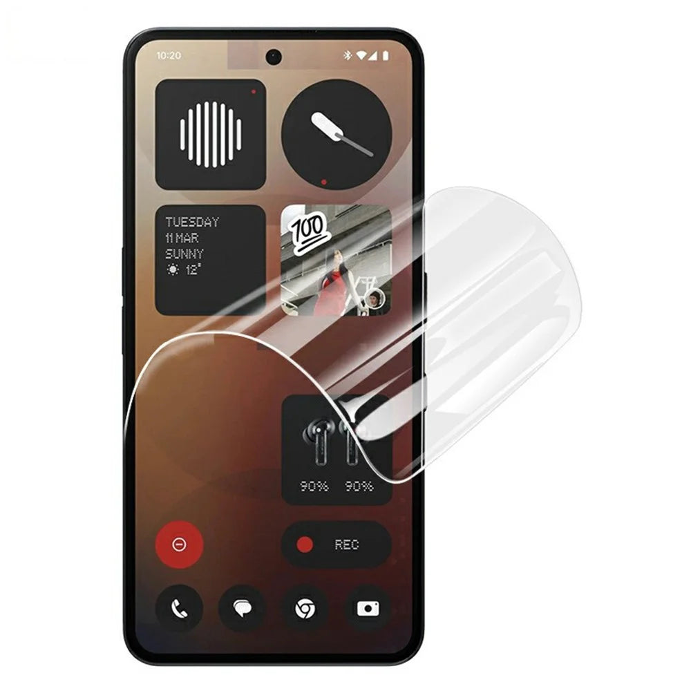 IMAK Hydrogel Film 4th For Nothing Phone (3a) / (3a) Pro Screen Protector Ultra Clear Soft TPU Film (Fingerprint Unlock) - Transparent - 2