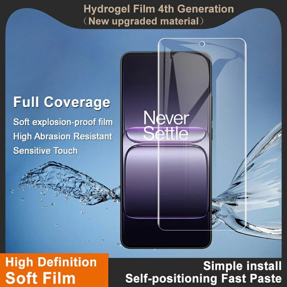 IMAK Hydrogel Film 4th For OnePlus Ace 5 Racing 5G / Nord CE5 5G Screen Protector Ultra Clear Soft TPU Film (Fingerprint Unlock) - Transparent - 3