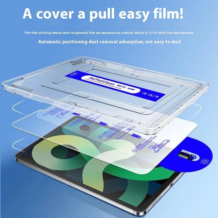 For iPad mini (2024) / iPad mini (2021) Screen Protector Tempered Glass with Dust-Free Auto Alignment Applicator - Transparent - 7
