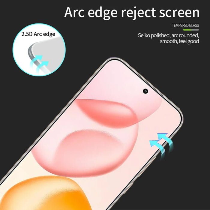 MOFI For Honor 400 5G (Global) Screen Protector  9H Full Glue Full Coverage High Aluminum-Silicon Glass Film - Black - 2