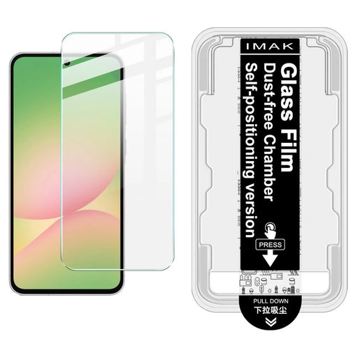 IMAK H Series For Samsung Galaxy A35 5G / A55 5G Tempered Glass Screen Protector Easy Installation Film with Auto Dust-Remove Tool Kit (Fingerprint Unlock) - 1