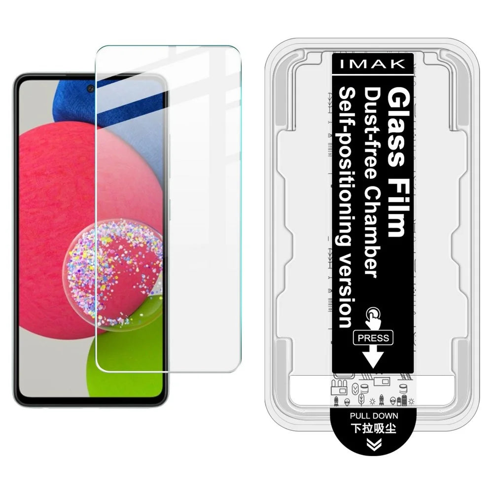 IMAK H Series For Samsung Galaxy A53 5G Tempered Glass Screen Protector Easy Installation Film with Auto Dust-Remove Tool Kit (Fingerprint Unlock) - 1