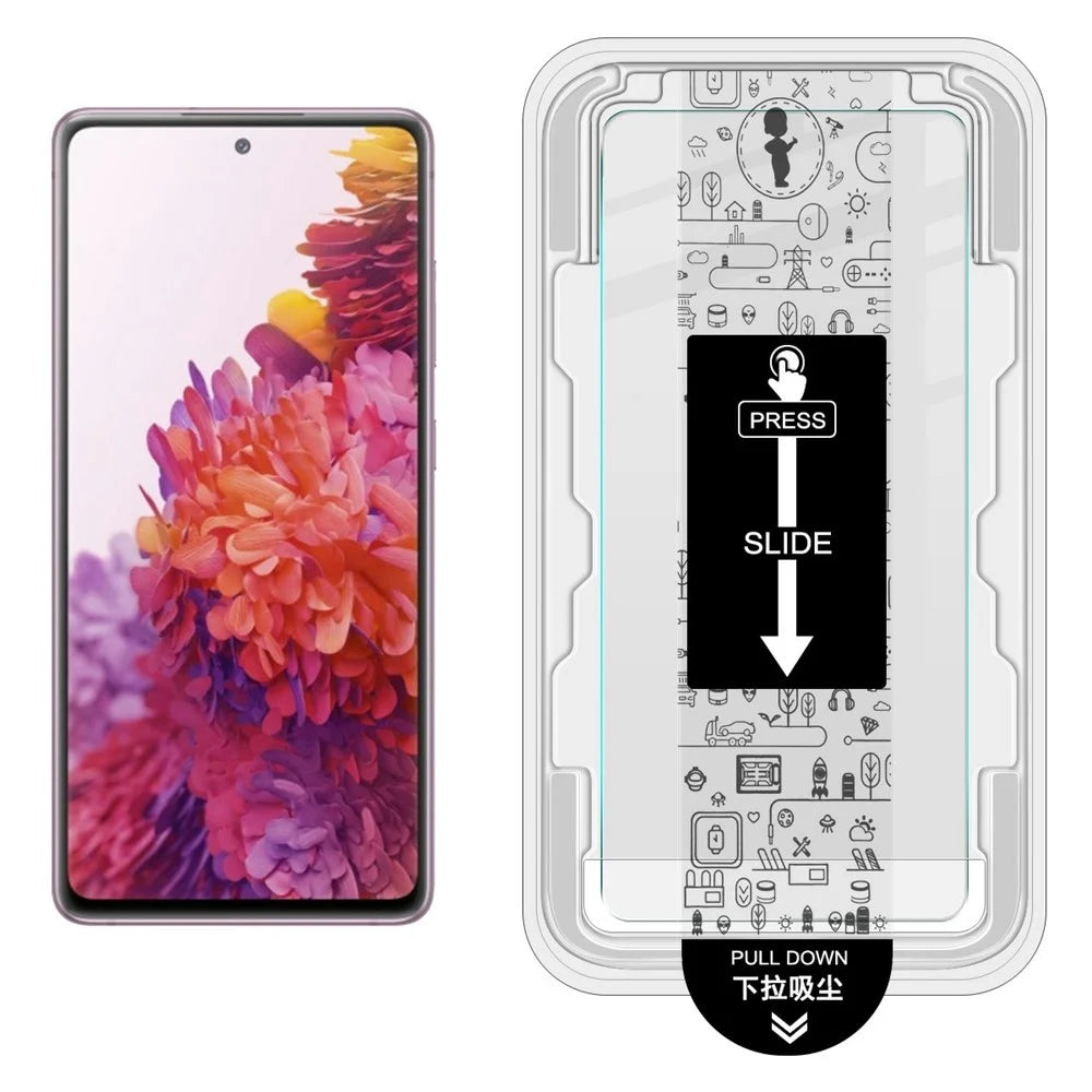 IMAK H Series Tempered Glass Film for Samsung Galaxy S20 FE / S20 FE 5G / S20 FE 2022 /  S20 Lite Screen Protector with Auto Dust-Remove Tool Kit (Fingerprint Unlock) - 2