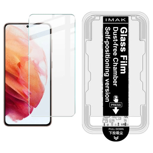 IMAK H Series For Samsung Galaxy S21 5G / 4G Tempered Glass Screen Protector Easy Installation Film with Auto Dust-Remove Tool Kit (Fingerprint Unlock) - 1