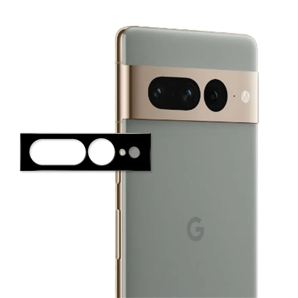 ENKAY HAT PRINCE Camera Lens Protector for Google Pixel 7 Pro 5G Tempered Glass Lens Cover Full Glue Black Silk Printing Lens Film - 1