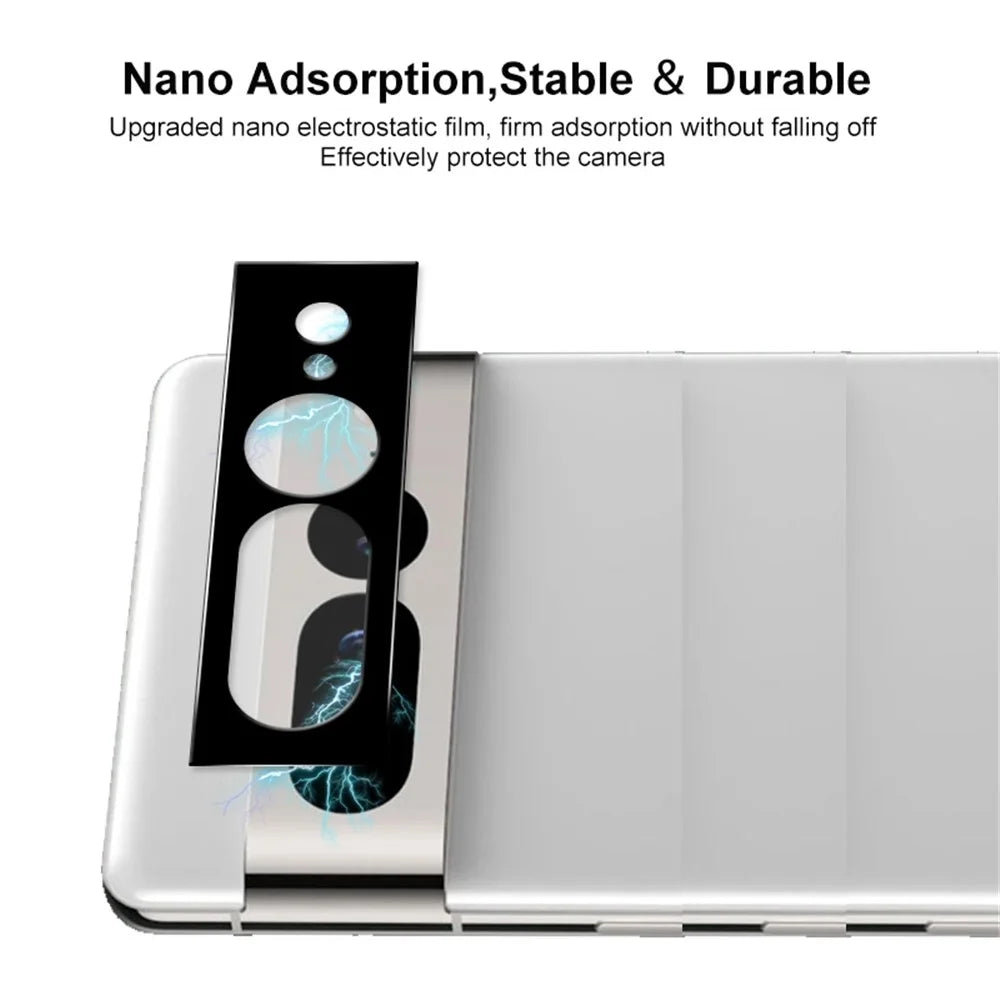 ENKAY HAT PRINCE Camera Lens Protector for Google Pixel 7 Pro 5G Tempered Glass Lens Cover Full Glue Black Silk Printing Lens Film - 2
