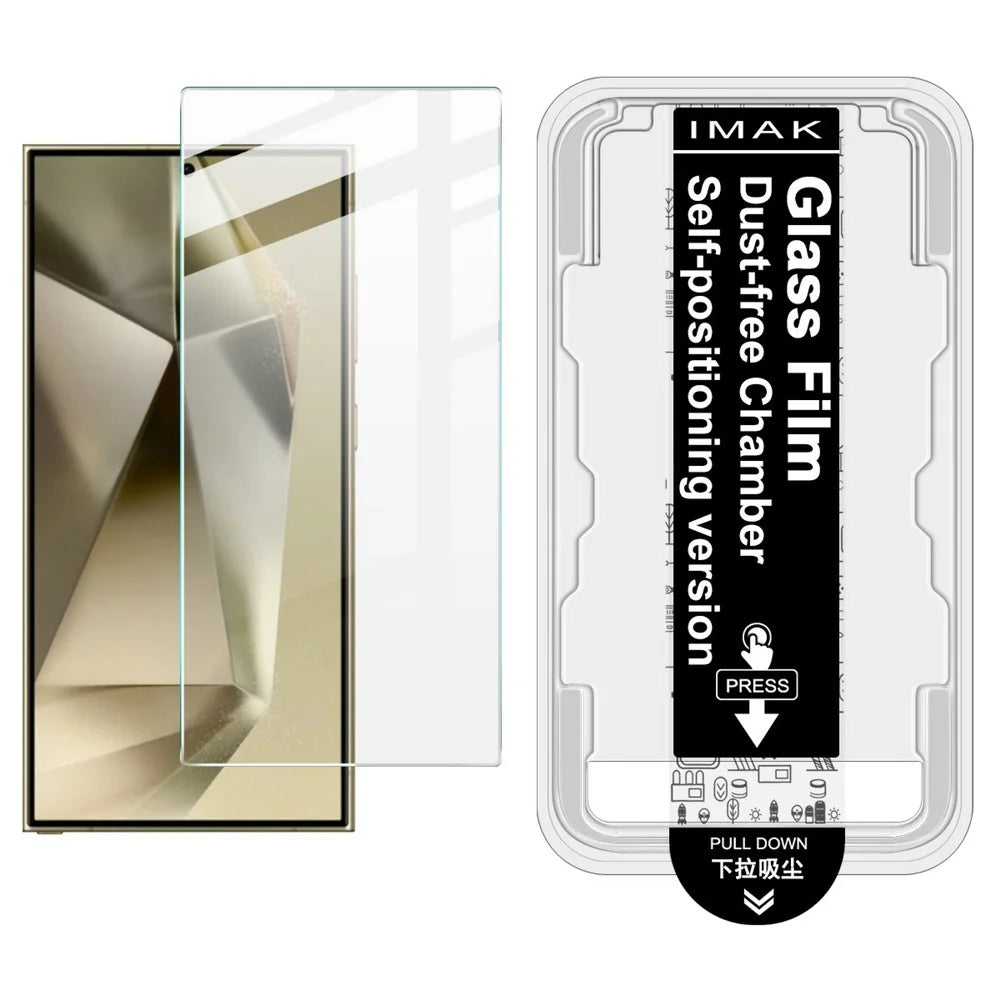IMAK H Series For Samsung Galaxy S24 Ultra Tempered Glass Screen Protector Easy Installation Film with Auto Dust-Remove Tool Kit (Fingerprint Unlock) - 1