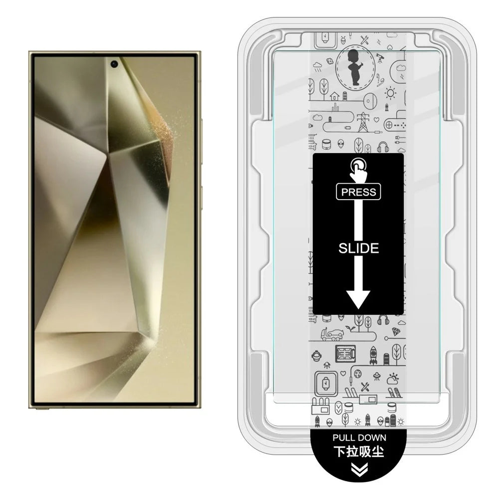 IMAK H Series For Samsung Galaxy S24 Ultra Tempered Glass Screen Protector Easy Installation Film with Auto Dust-Remove Tool Kit (Fingerprint Unlock) - 2