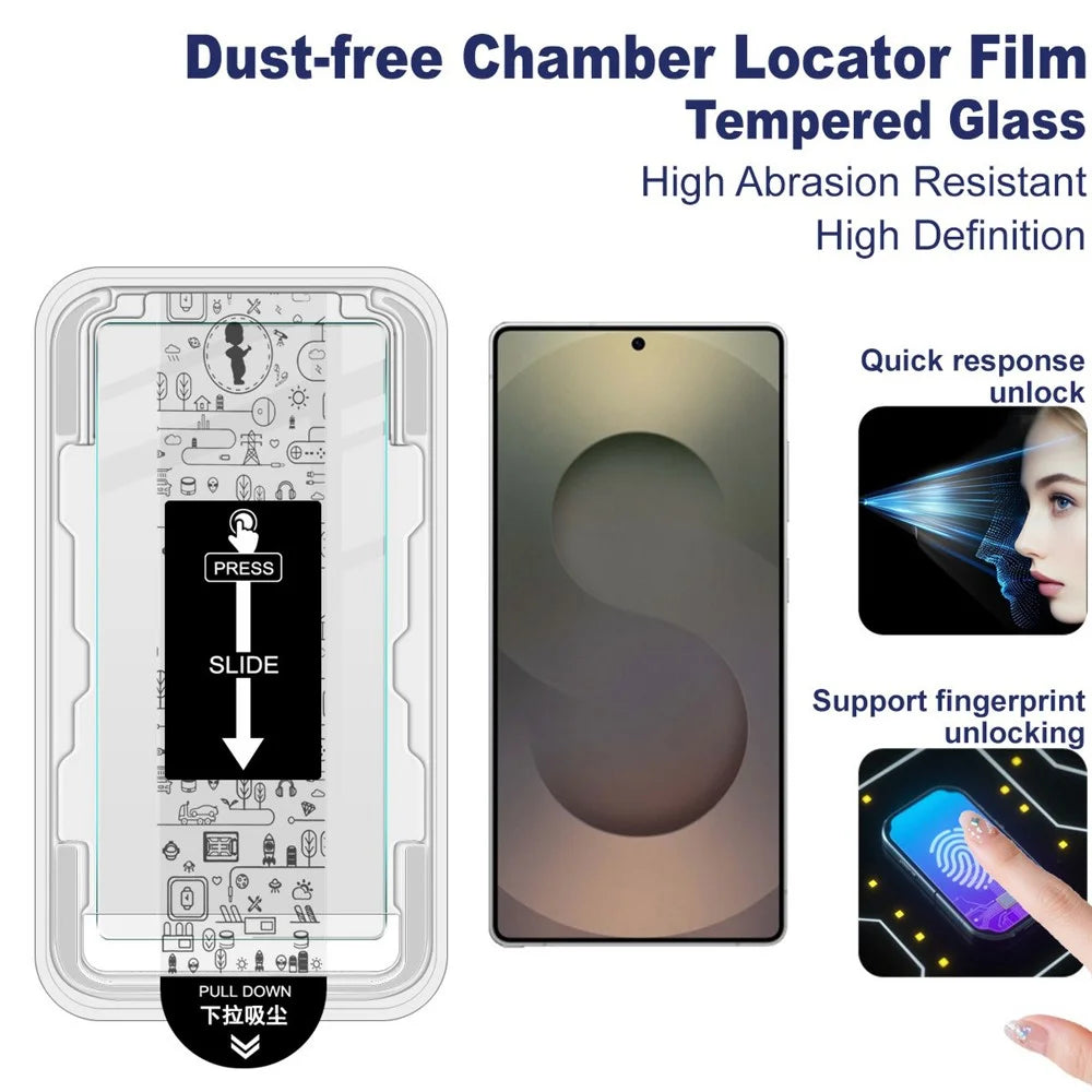 IMAK H Series For Samsung Galaxy S25 Ultra Tempered Glass Screen Protector Easy Installation Film with Auto Dust-Remove Tool Kit (Fingerprint Unlock) - 3