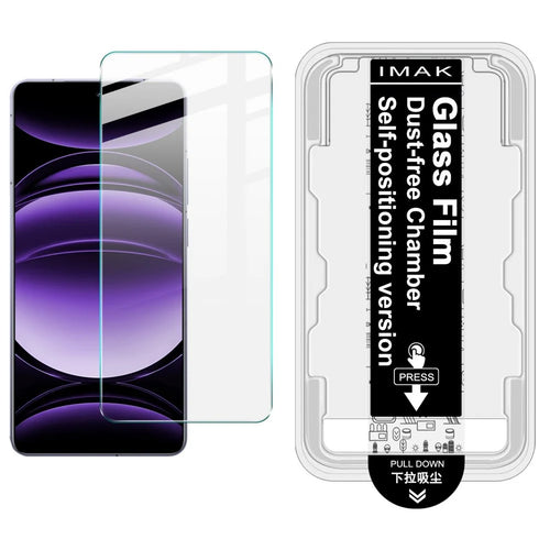 IMAK H Series For Realme GT 6 5G Tempered Glass Screen Protector Easy Installation Film with Auto Dust-Remove Tool Kit (Fingerprint Unlock) - 1