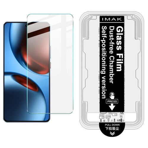 IMAK H Series For Realme GT 7T 5G / GT 7 5G Tempered Glass Screen Protector Easy Installation Film with Auto Dust-Remove Tool Kit (Fingerprint Unlock) - 1