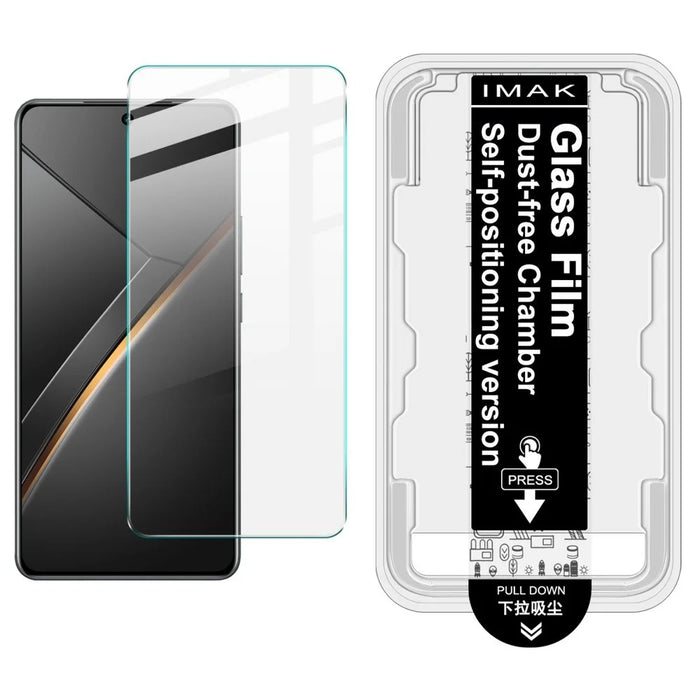 IMAK H Series For Realme Neo7 5G Tempered Glass Screen Protector Easy Installation Film with Auto Dust-Remove Tool Kit (Fingerprint Unlock) - 1
