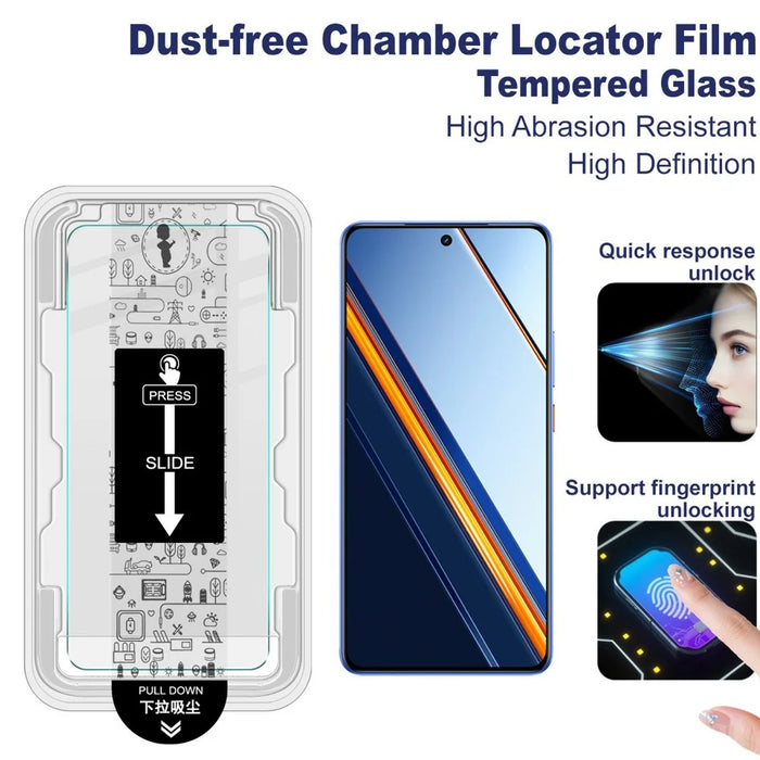 IMAK H Series For Realme Neo7 SE 5G Tempered Glass Screen Protector Easy Installation Film with Auto Dust-Remove Tool Kit (Fingerprint Unlock) - 3
