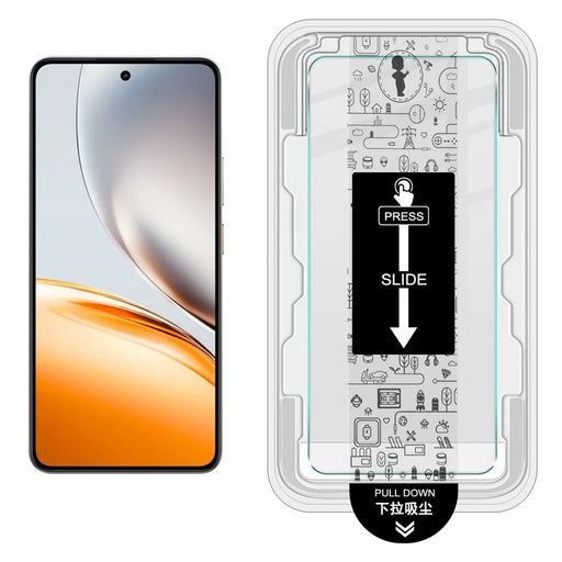 IMAK H Series For Realme P3 5G / Neo7x 5G Tempered Glass Screen Protector Easy Installation Film with Auto Dust-Remove Tool Kit (Fingerprint Unlock) - 2