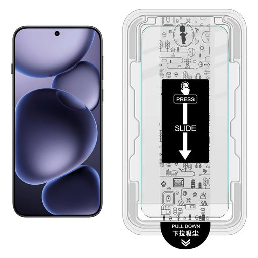 IMAK H Series For Oppo Find X8s 5G Tempered Glass Screen Protector Easy Installation Film with Auto Dust-Remove Tool Kit (Fingerprint Unlock) - 2