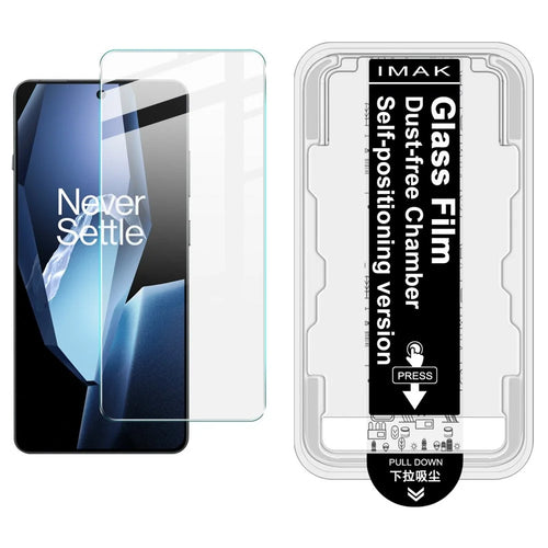 IMAK H Series Tempered Glass Screen Protector For OnePlus Ace 5 Pro 5G / Ace 5 5G / 13R 5G Easy Installation Film with Auto Dust-Remove Tool Kit (Fingerprint Unlock) - 1