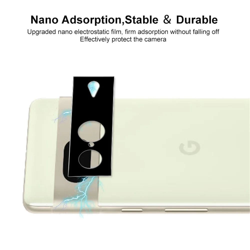 ENKAY HAT PRINCE Tempered Glass Lens Protector for Google Pixel 7 5G Full Glue Ultra Clear Camera Lens Cover Black Silk Printing Lens Film - 2