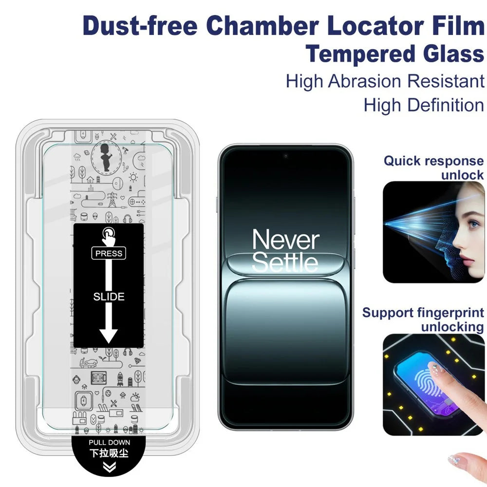 IMAK H Series For OnePlus 13s 5G / 13T 5G Tempered Glass Screen Protector Easy Installation Film with Auto Dust-Remove Tool Kit (Fingerprint Unlock) - 3