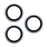 For iPhone 17 Pro / 17 Pro Max Camera Lens Protector Metal Ring Tempered Glass Lens Film (Raised Edge) - Silver - 2