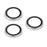 For iPhone 17 Pro / 17 Pro Max Camera Lens Protector Metal Ring Tempered Glass Lens Film (Raised Edge) - Silver - 3