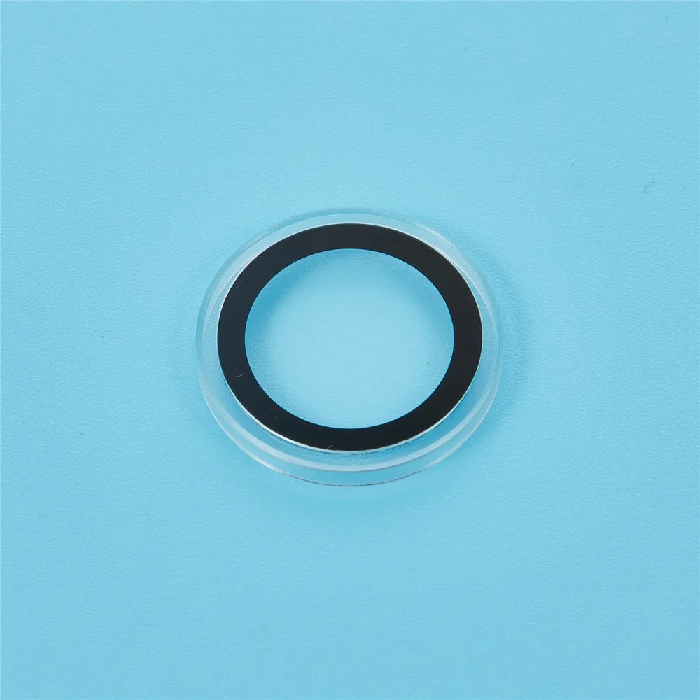 For iPhone 17 Camera Lens Protector Metal Ring Tempered Glass Lens Film (Raised Edge) - Transparent - 4