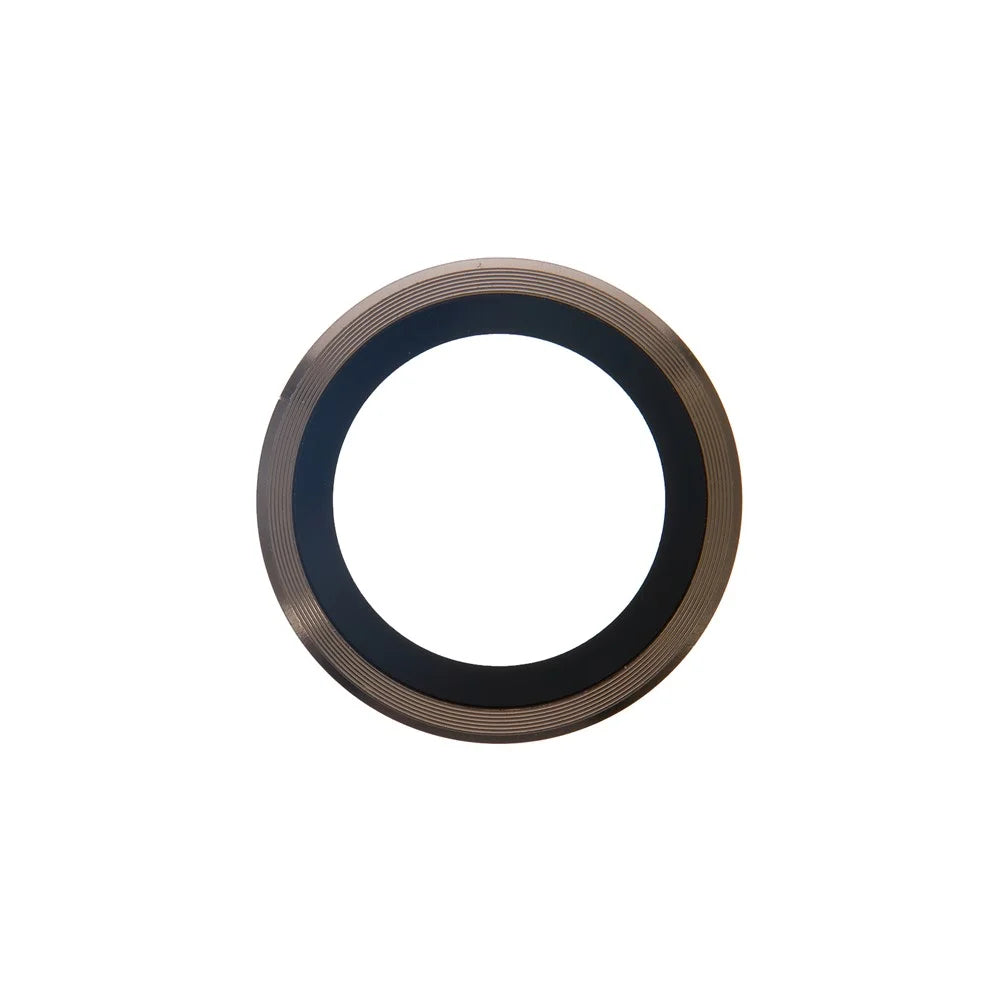 For iPhone Air Camera Lens Protector Metal Ring Tempered Glass Film - Gold - 2