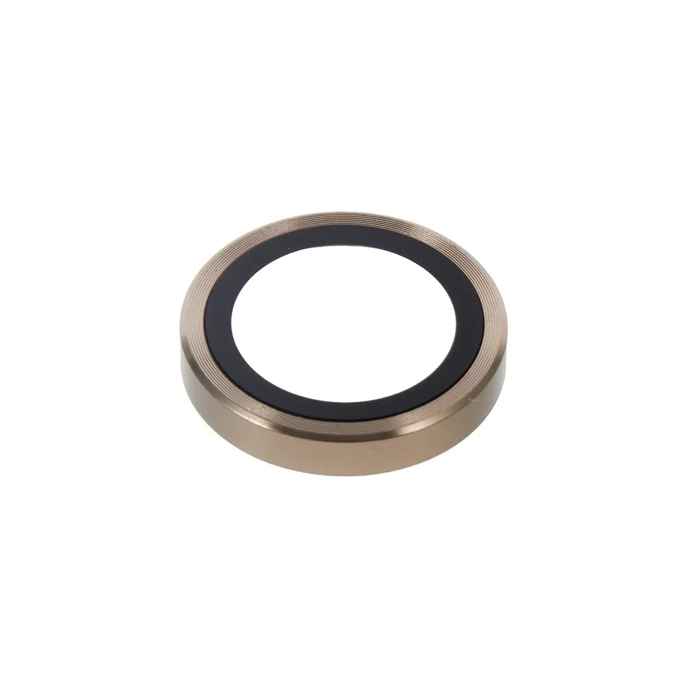For iPhone Air Camera Lens Protector Metal Ring Tempered Glass Film - Gold - 3