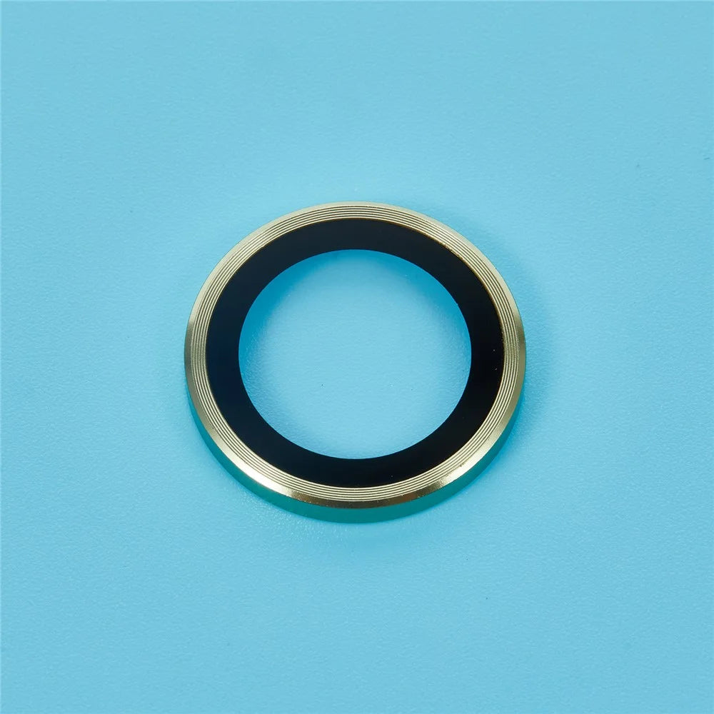 For iPhone 17 Camera Lens Protector Metal Ring Tempered Glass Film - Green - 4