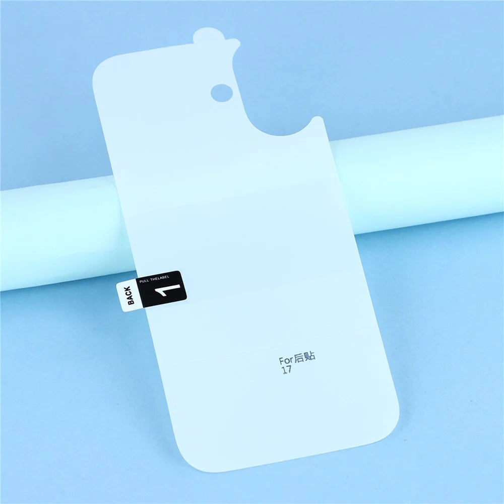 For iPhone 17 Back Screen Protector Soft TPU + PET Clear Hydrogel Film - 4