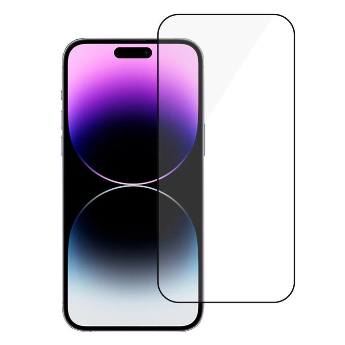 URR For iPhone 14 Pro Screen Protector Silk Printing Tempered Glass Clear Film Support Face ID - 1