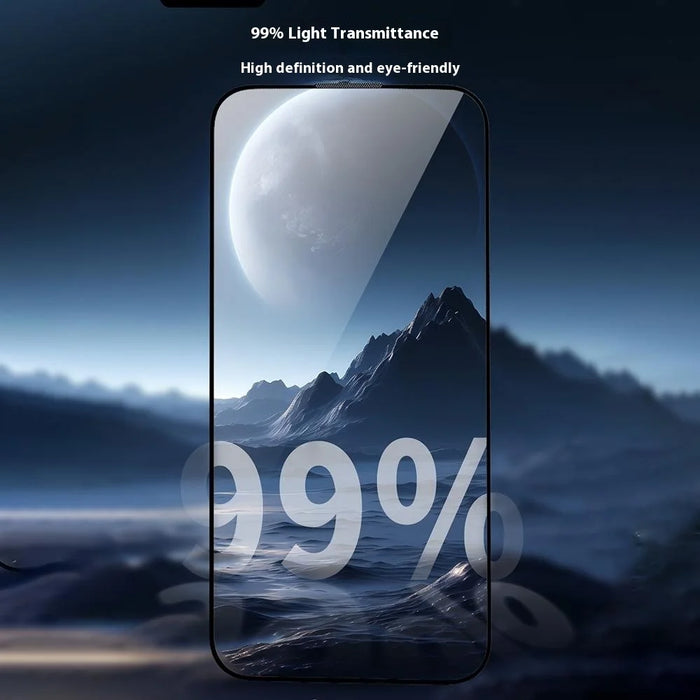 URR For iPhone 14 Pro Screen Protector Silk Printing Tempered Glass Clear Film Support Face ID - 2