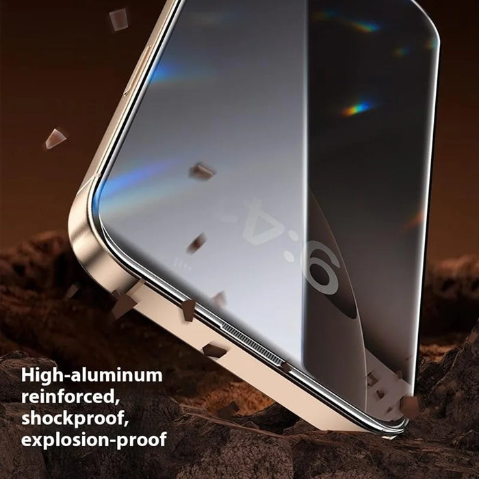 URR For iPhone 14 Pro Screen Protector Silk Printing Tempered Glass Clear Film Support Face ID - 6