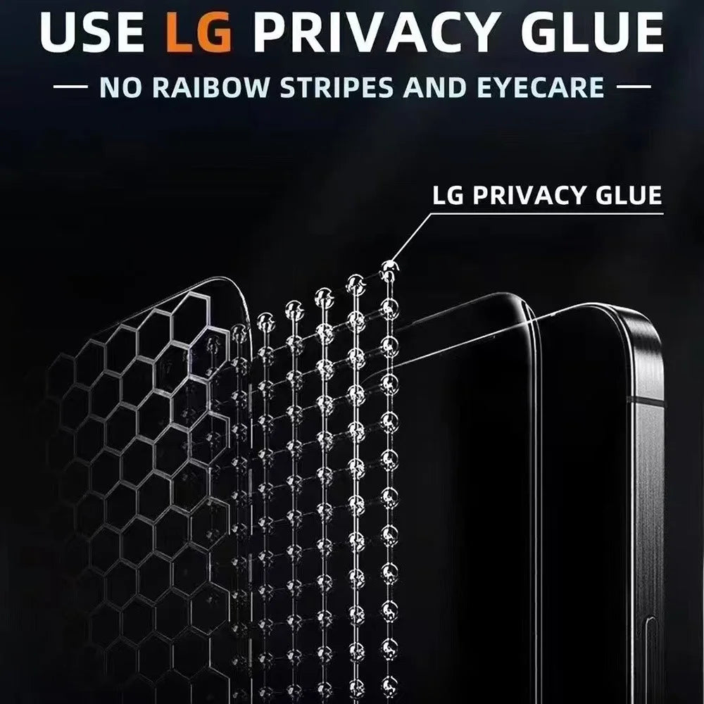 URR For iPhone 17 Pro Privacy Screen Protector 0.26mm Anti Peep Tempered Glass Film Anti Fingerprint - 3
