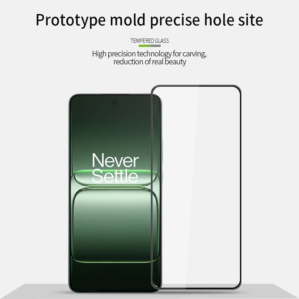 PINWUYO For OnePlus Ace 5 Racing 5G Tempered Glass Film  Explosion-proof 9H 3D Full Screen Protector - Black - 3