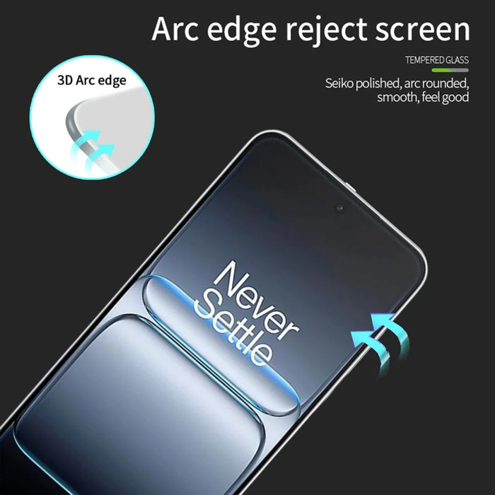 MOFI For OnePlus Ace 5 Ultra 5G Screen Protector  9H 3D Curved Tempered Glass Film - Black - 2