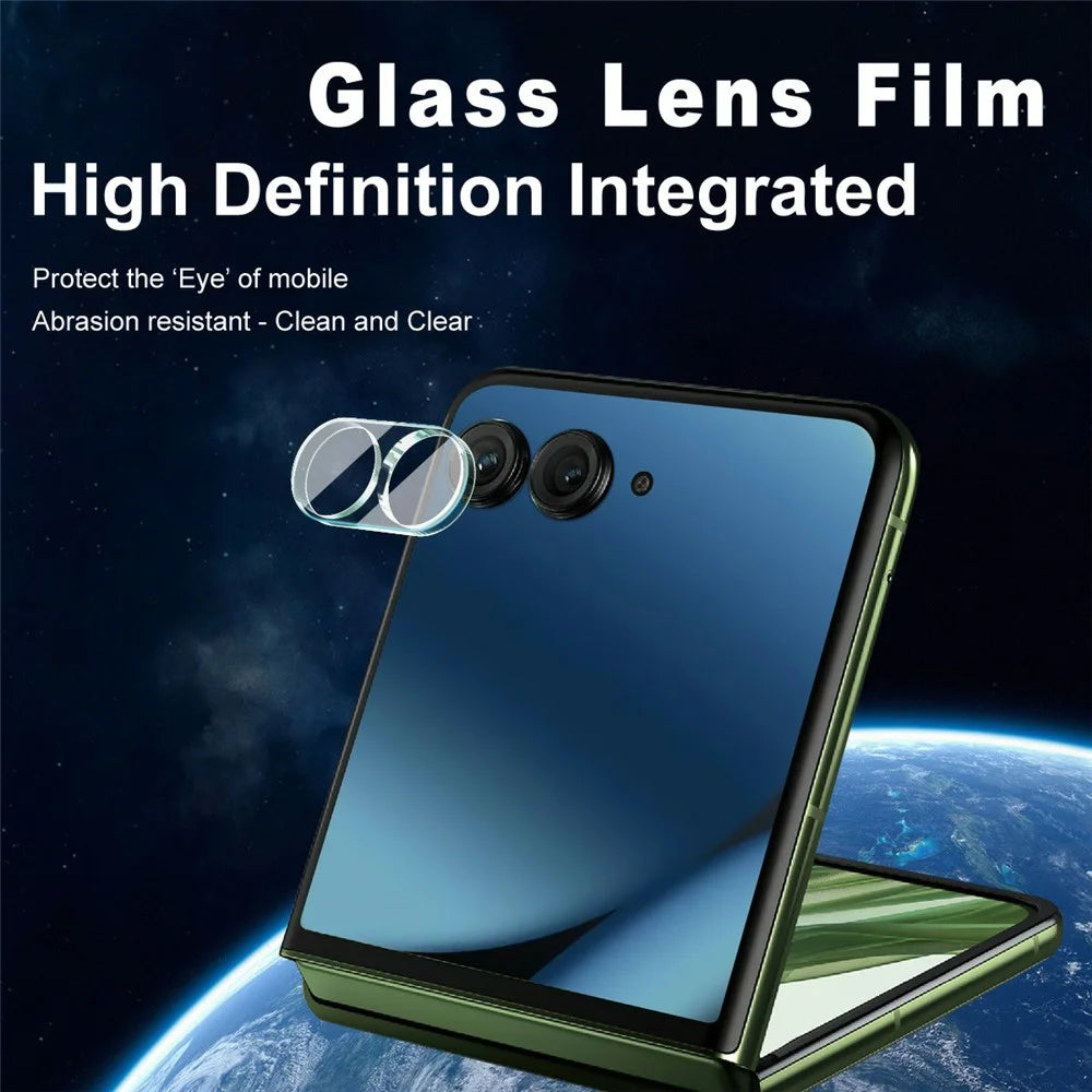 IMAK For Motorola Razr 70 Ultra Razr Ultra (2026) / Razr 60 Ultra 5G Razr Ultra (2025) / Razr 50 Ultra 5G Tempered Glass Camera Lens Protector + Acrylic Lens Cap - 2