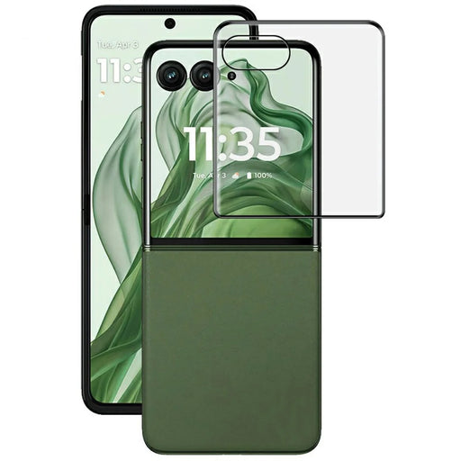 IMAK For Motorola Razr 70 Ultra Razr Ultra (2026) / Razr 60 Ultra 5G Razr Ultra (2025) / Razr 50 Ultra 5G Back Tempered Glass Full Screen Protector 3D Curved Edge Rear Film - 1